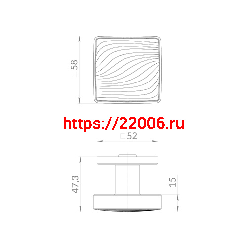 Ручка Punto (Пунто) раздельная K.EST.Q52.GIPNOZ BL/WH-24 черный/белый фото 2 Ручка Punto (Пунто) раздельная K.EST.Q52.GIPNOZ BL/WH-24 черный/белый фото 2