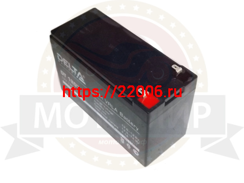 Аккумулятор 12В 7 А/ч, кислот.AGM (Delta DT 1207)(150х65х90) для электр машинок,гориз. клеммы слева Аккумулятор 12В 7 А/ч, кислот.AGM (Delta DT 1207)(150х65х90) для электр машинок,гориз. клеммы слева