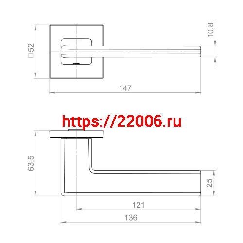 Ручка Fuaro (Фуаро) раздельная K.ZL52.HORIZON SSG-39 сатинированное золото фото 3 Ручка Fuaro (Фуаро) раздельная K.ZL52.HORIZON SSG-39 сатинированное золото фото 3
