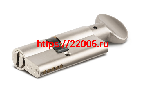 Цилиндровый механизм Kale kilit (Кале килит) с вертушкой 164 BM/68 (26+10+32) mm никель 5 кл. фото 3