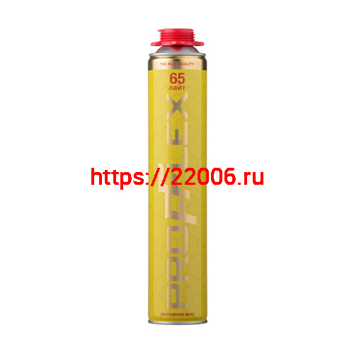 Пена монтажная PROFFLEX PRO YELLOW LITE 65л зимняя Пена монтажная PROFFLEX PRO YELLOW LITE 65л зимняя