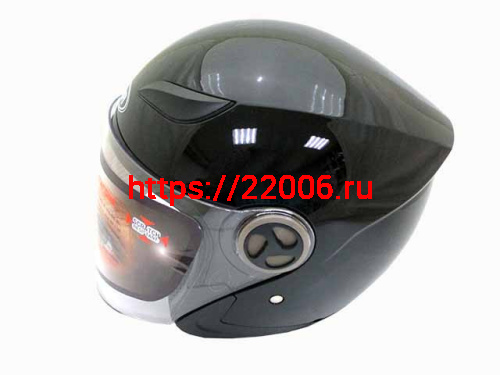 Мотошлем YM-619 черный (L) Мотошлем YM-619 черный (L)