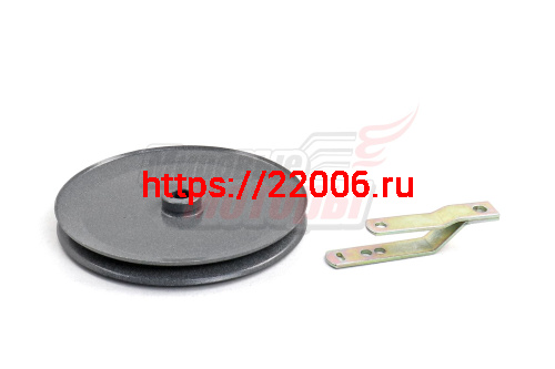 Шкив Крот редуктора увеличенного диаметра 1-ручейковый с удлиненным кронштейном