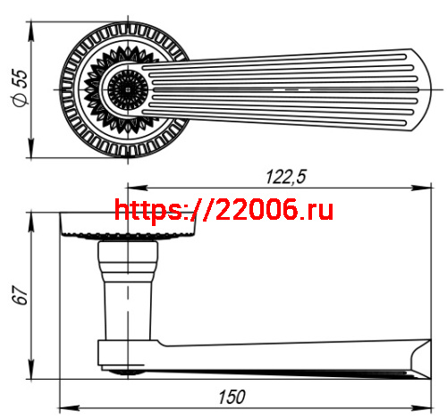 Ручка Armadillo (Армадилло) раздельная Romeo CL3/HD AS-9 Античное серебро фото 2 Ручка Armadillo (Армадилло) раздельная Romeo CL3/HD AS-9 Античное серебро фото 2