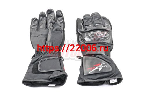 Перчатки зимние "PRO-BIKER" HX-05 (таслановая ткань,ладонь-п/ур,подклад-велюр,наполн. хлопок) L,XL Перчатки зимние "PRO-BIKER" HX-05 (таслановая ткань,ладонь-п/ур,подклад-велюр,наполн. хлопок) L,XL