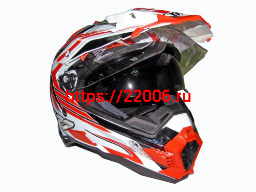 Мотошлем THH TX-27№1 white/red (M) Мотошлем THH TX-27№1 white/red (M)