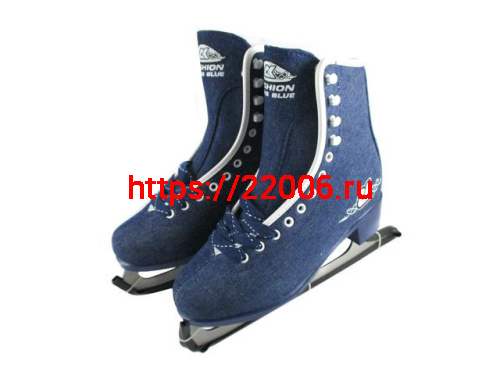 Коньки женские фигурные FASHION Blue JEANS 35 размер 50147 Коньки женские фигурные FASHION Blue JEANS 35 размер 50147