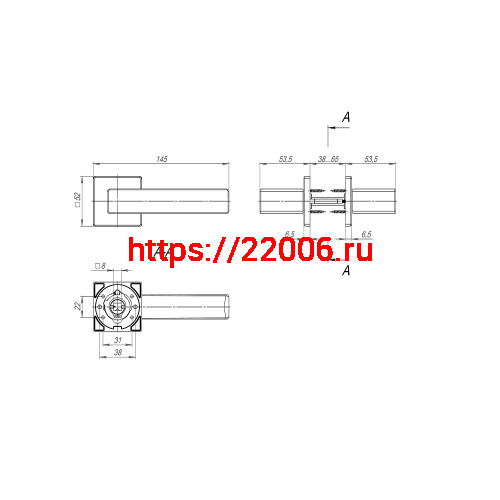 Ручка Fuaro (Фуаро) раздельная K.SL52.REDLINE (RED LINE SL) CP-8 хром фото 2 Ручка Fuaro (Фуаро) раздельная K.SL52.REDLINE (RED LINE SL) CP-8 хром фото 2
