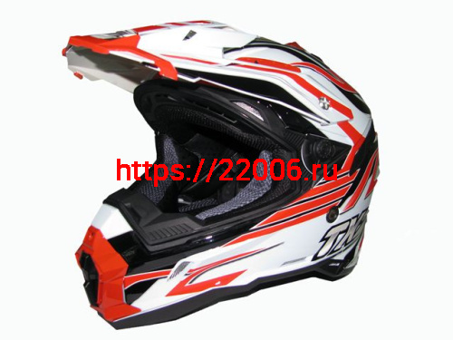 Мотошлем THH TX-25 №1 white/red (XL) Мотошлем THH TX-25 №1 white/red (XL)