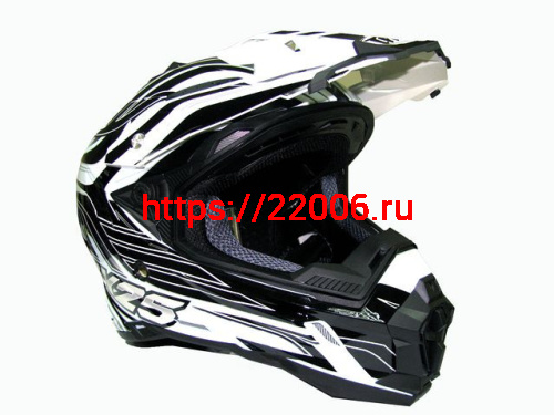 Мотошлем THH TX-25 №1 white/black (XL) Мотошлем THH TX-25 №1 white/black (XL)