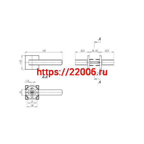 Ручка Fuaro (Фуаро) раздельная K.SL52.NEO (NEO SL) CP/WH-8 хром/белый фото 2 Ручка Fuaro (Фуаро) раздельная K.SL52.NEO (NEO SL) CP/WH-8 хром/белый фото 2