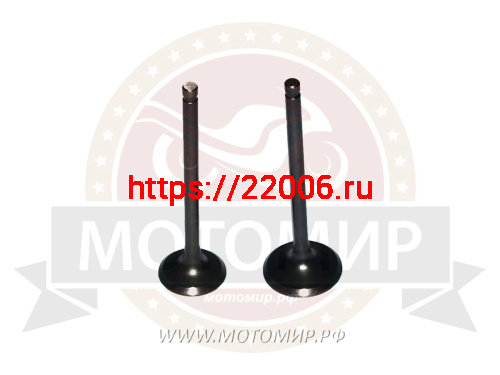 Клапана 4х такт. GY6-180, 158QMJ впускной/выпускной (d23/h80мм d27/h81мм) длин. (компл) Клапана 4х такт. GY6-180, 158QMJ впускной/выпускной (d23/h80мм d27/h81мм) длин. (компл)