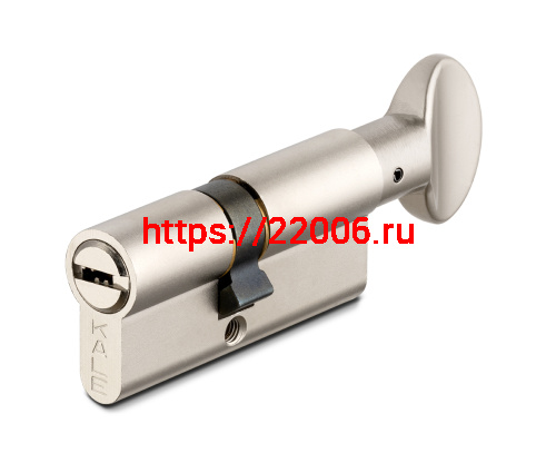 Цилиндровый механизм Kale kilit (Кале килит) с вертушкой 164 BM/68 (26+10+32) mm никель 5 кл.