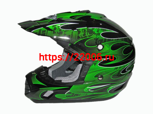 Мотошлем THH TX-12 №3 black/ green (S) Мотошлем THH TX-12 №3 black/ green (S)