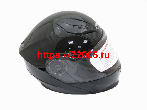 Мотошлем YM-827 черный (XL) Мотошлем YM-827 черный (XL)