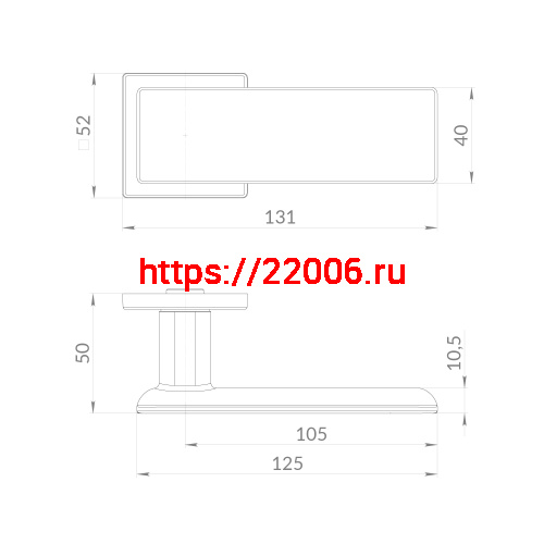 Ручка Punto (Пунто) раздельная K.EST.Q52.OLYMP SN-3 мат.никель фото 2 Ручка Punto (Пунто) раздельная K.EST.Q52.OLYMP SN-3 мат.никель фото 2