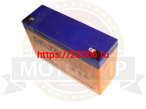 Аккумулятор 6В 12 А/ч, кислотный AGM ( Delta DTM 612) для электро машинок(150х50х95) Аккумулятор 6В 12 А/ч, кислотный AGM ( Delta DTM 612) для электро машинок(150х50х95)