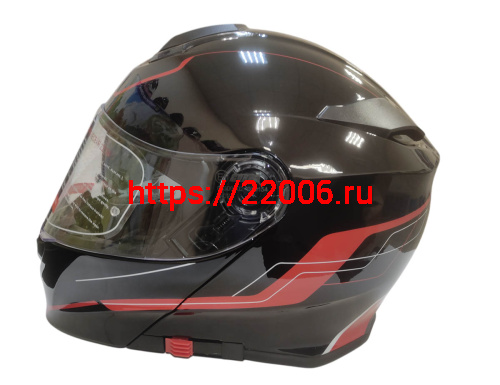 Шлем модуляр COBRA EC H271, черный/красный, черный/лайм, черный/оранжевый FOSH, размер M фото 3 Шлем модуляр COBRA EC H271, черный/красный, черный/лайм, черный/оранжевый FOSH, размер M фото 3