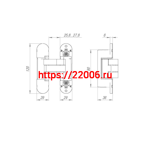 Петля Armadillo (Армадилло) скрытой установки U3D8000.VPG WH белый TECH фото 6 Петля Armadillo (Армадилло) скрытой установки U3D8000.VPG WH белый TECH фото 6