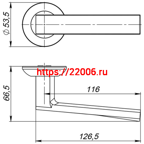 Ручка Ajax (Аякс) раздельная R.JR54.ERGO (ERGO JR) SN/CP-3 матовый никель/хром фото 2 Ручка Ajax (Аякс) раздельная R.JR54.ERGO (ERGO JR) SN/CP-3 матовый никель/хром фото 2