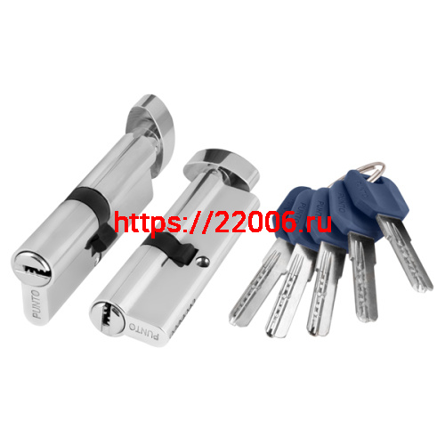 Цилиндровый механизм Punto (Пунто) с вертушкой Z402/90 mm (45+10+35) CP хром 5 кл. (без винта, тех упаковка) Цилиндровый механизм Punto (Пунто) с вертушкой Z402/90 mm (45+10+35) CP хром 5 кл. (без винта, тех упаковка)