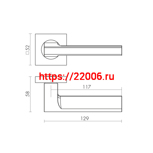 Ручка Fuaro (Фуаро) раздельная K.KM52.SAMPLE (SAMPLE KM) SSC-16 сатинированный хром фото 2 Ручка Fuaro (Фуаро) раздельная K.KM52.SAMPLE (SAMPLE KM) SSC-16 сатинированный хром фото 2