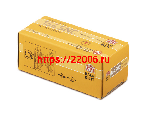 Цилиндровый Kale kilit (Кале килит) механизм 164 SN/90 (40+10+40) mm никель 5 кл. фото 2