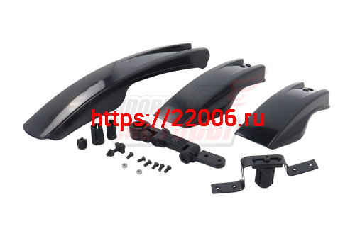 Крылья 24'' пластик (пара) (щитки) (60 см переднее + 46 см заднее)