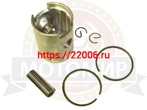 Поршень Мопед 12 нормальный (кольца, палец, стопор. кольца) (компл) фото 2 Поршень Мопед 12 нормальный (кольца, палец, стопор. кольца) (компл) фото 2