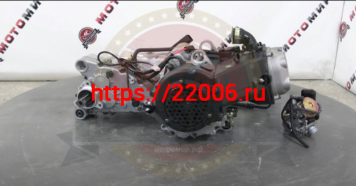 Двигатель 4т. 150 см3 157QMJ (GY6-150) Stels Капитан150 моноблок с редуктором в сборе, масл.ох Двигатель 4т. 150 см3 157QMJ (GY6-150) Stels Капитан150 моноблок с редуктором в сборе, масл.ох