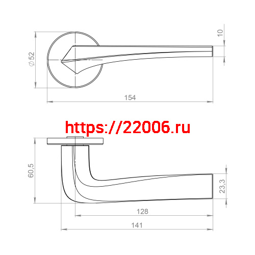 Ручка Ajax (Аякс) раздельная R.JSR51.ROCKET BL-24 черный фото 2 Ручка Ajax (Аякс) раздельная R.JSR51.ROCKET BL-24 черный фото 2