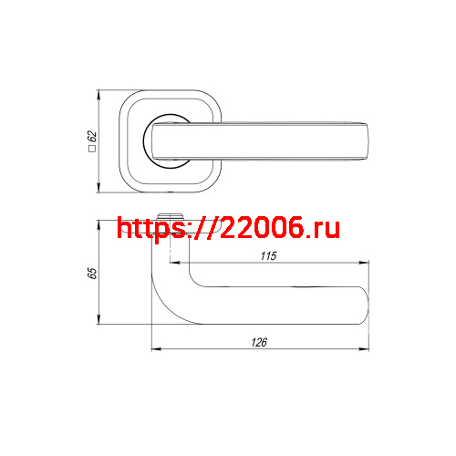 Ручка Fuaro (Фуаро) раздельная K.TRD62.TOROID SSC-16 сатинированный хром фото 2 Ручка Fuaro (Фуаро) раздельная K.TRD62.TOROID SSC-16 сатинированный хром фото 2