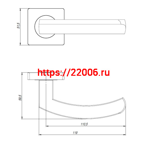 Ручка Ajax (Аякс) раздельная K.JK51.SIGMA (SIGMA JK) ABG-6 зеленая бронза 105мм фото 2 Ручка Ajax (Аякс) раздельная K.JK51.SIGMA (SIGMA JK) ABG-6 зеленая бронза 105мм фото 2