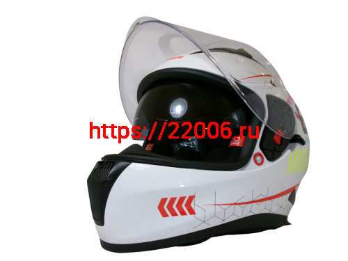 Шлем TVS RACING (Индия) STREET D/V WHITE YELLOW размер XL, + пинлок в комплекте, очки фото 6 Шлем TVS RACING (Индия) STREET D/V WHITE YELLOW размер XL, + пинлок в комплекте, очки фото 6