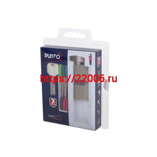 Цилиндровый Punto (Пунто) механизм MaxPro7002Knob80mm(30+10+40) SN никель 7key с вертушкой фото 3 Цилиндровый Punto (Пунто) механизм MaxPro7002Knob80mm(30+10+40) SN никель 7key с вертушкой фото 3