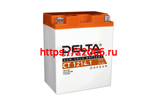 Аккумулятор 12В14Ач DELTA CT1214.1 (YB14-BS) (кислотный, герметичный) (прямая полярн) (132*89*164мм) Аккумулятор 12В14Ач DELTA CT1214.1 (YB14-BS) (кислотный, герметичный) (прямая полярн) (132*89*164мм)
