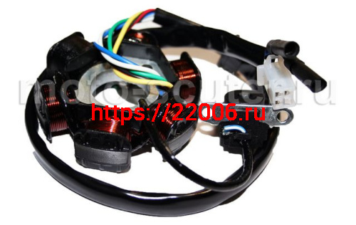 Статор генератора 152QMI, 157QMJ 125/150сс 6 катушек Статор генератора 152QMI, 157QMJ 125/150сс 6 катушек