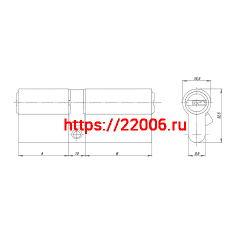 Цилиндровый Ajax (Аякс) механизм (AZ200/60) AZ2000Key60 (25+10+25) CP хром фото 3 Цилиндровый Ajax (Аякс) механизм (AZ200/60) AZ2000Key60 (25+10+25) CP хром фото 3