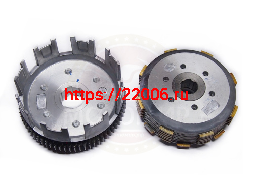 Барабан сцепления CB250 см3 Zongshen ZS 170MM-2 в сборе (8 паз+8 полупаз) 6 болт 7 диск (100103318) фото 3 Барабан сцепления CB250 см3 Zongshen ZS 170MM-2 в сборе (8 паз+8 полупаз) 6 болт 7 диск (100103318) фото 3