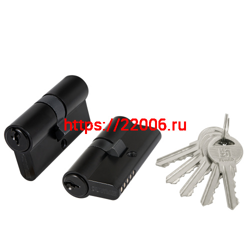 Цилиндровый Fuaro (Фуаро) механизм (100 ZA/60) 1000ZAKey60(25+10+25) BL черный 5Key Цилиндровый Fuaro (Фуаро) механизм (100 ZA/60) 1000ZAKey60(25+10+25) BL черный 5Key