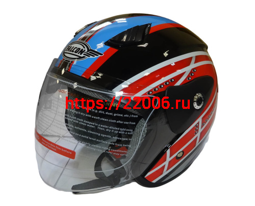 Шлем открытый FALCON XZH207 (Колобок) с забралом, размер S Шлем открытый FALCON XZH207 (Колобок) с забралом, размер S
