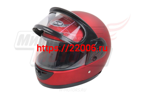 Шлем CONCORD XZF01 красный МАТОВЫЙ одноцветный "S,M,L,XL,XXL" (интеграл) фото 2 Шлем CONCORD XZF01 красный МАТОВЫЙ одноцветный "S,M,L,XL,XXL" (интеграл) фото 2