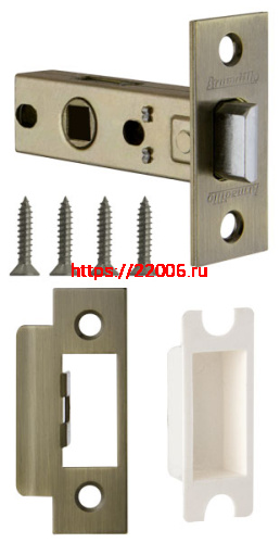 Защелка Armadillo (Армадилло) врезная METLH120-45-25 (LH 120-45-25) AB бронза Box /прям/ Защелка Armadillo (Армадилло) врезная METLH120-45-25 (LH 120-45-25) AB бронза Box /прям/