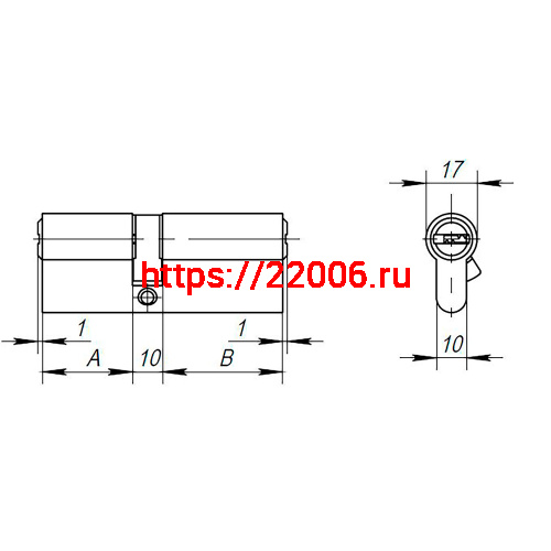 Цилиндровый Ajax (Аякс) механизм (AX200/80) AX2000Key80 (35+10+35) CP хром фото 3 Цилиндровый Ajax (Аякс) механизм (AX200/80) AX2000Key80 (35+10+35) CP хром фото 3