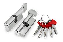 Цилиндровый Fuaro (Фуаро) механизм (D-PRO502/80) D-PRO5002Knob80(35+10+35) CP хром 5Key