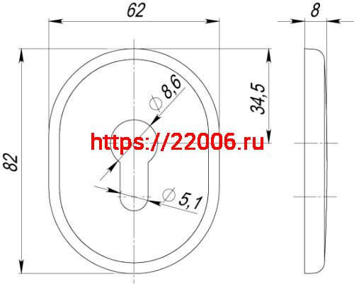 Декоративная накладка Armadillo (Армадилло) на цилиндр ET-DEC (ATC Protector 1) CP-8 Хром фото 3 Декоративная накладка Armadillo (Армадилло) на цилиндр ET-DEC (ATC Protector 1) CP-8 Хром фото 3