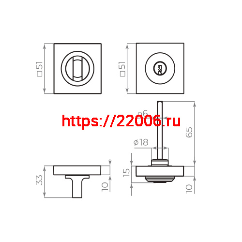 Ручка поворотная Ajax (Аякс) с фиксацией ключом BK6.FIX.JK AB-7 бронза фото 2 Ручка поворотная Ajax (Аякс) с фиксацией ключом BK6.FIX.JK AB-7 бронза фото 2