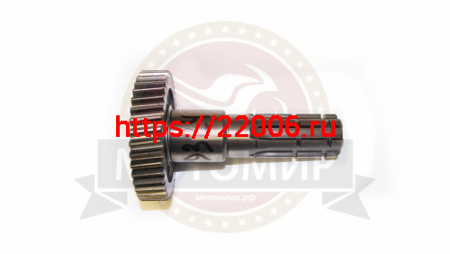 Вал редуктора 157QMJ (ATV150) T150 ведомый с шестерней L-112 мм*(D25/D30 мм) 40 зуб (НАБОР) Вал редуктора 157QMJ (ATV150) T150 ведомый с шестерней L-112 мм*(D25/D30 мм) 40 зуб (НАБОР)