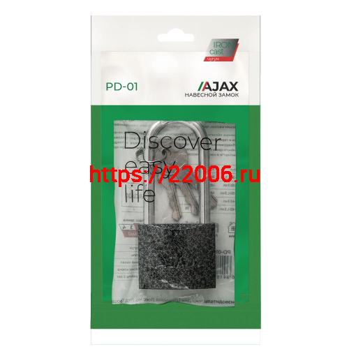 Замок Ajax (Аякс) навесной PD-0163-L (PD-01-63-L) 3 key англ. фото 2 Замок Ajax (Аякс) навесной PD-0163-L (PD-01-63-L) 3 key англ. фото 2