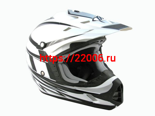 Мотошлем THH TX-12 №17 white/silver (S) Мотошлем THH TX-12 №17 white/silver (S)
